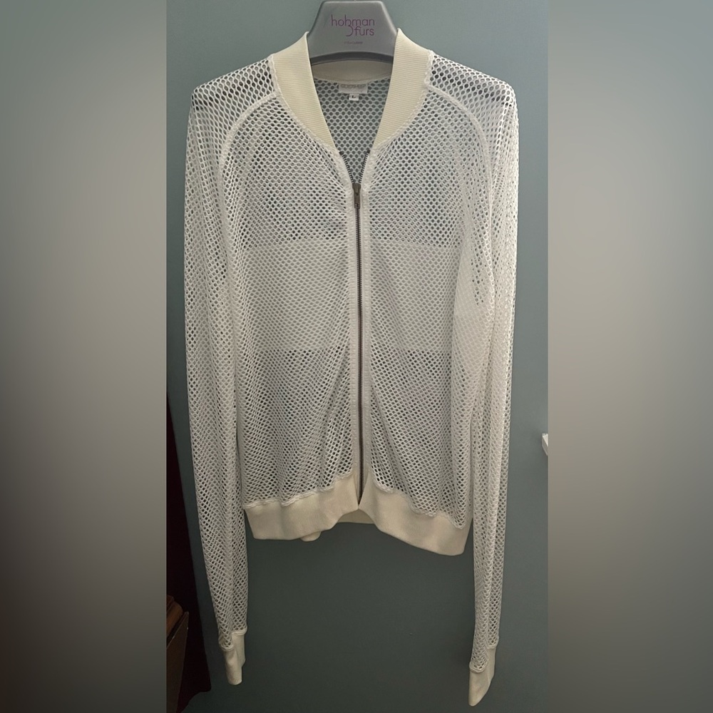 Goldsheep White Mesh Top